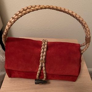 Burberry Vintage Suede Shoulder Bag